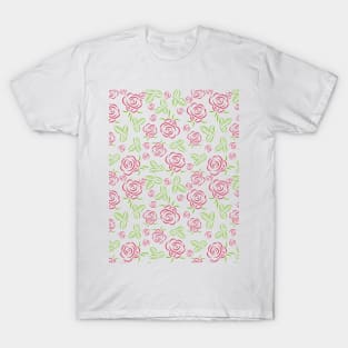 Roses pattern T-Shirt